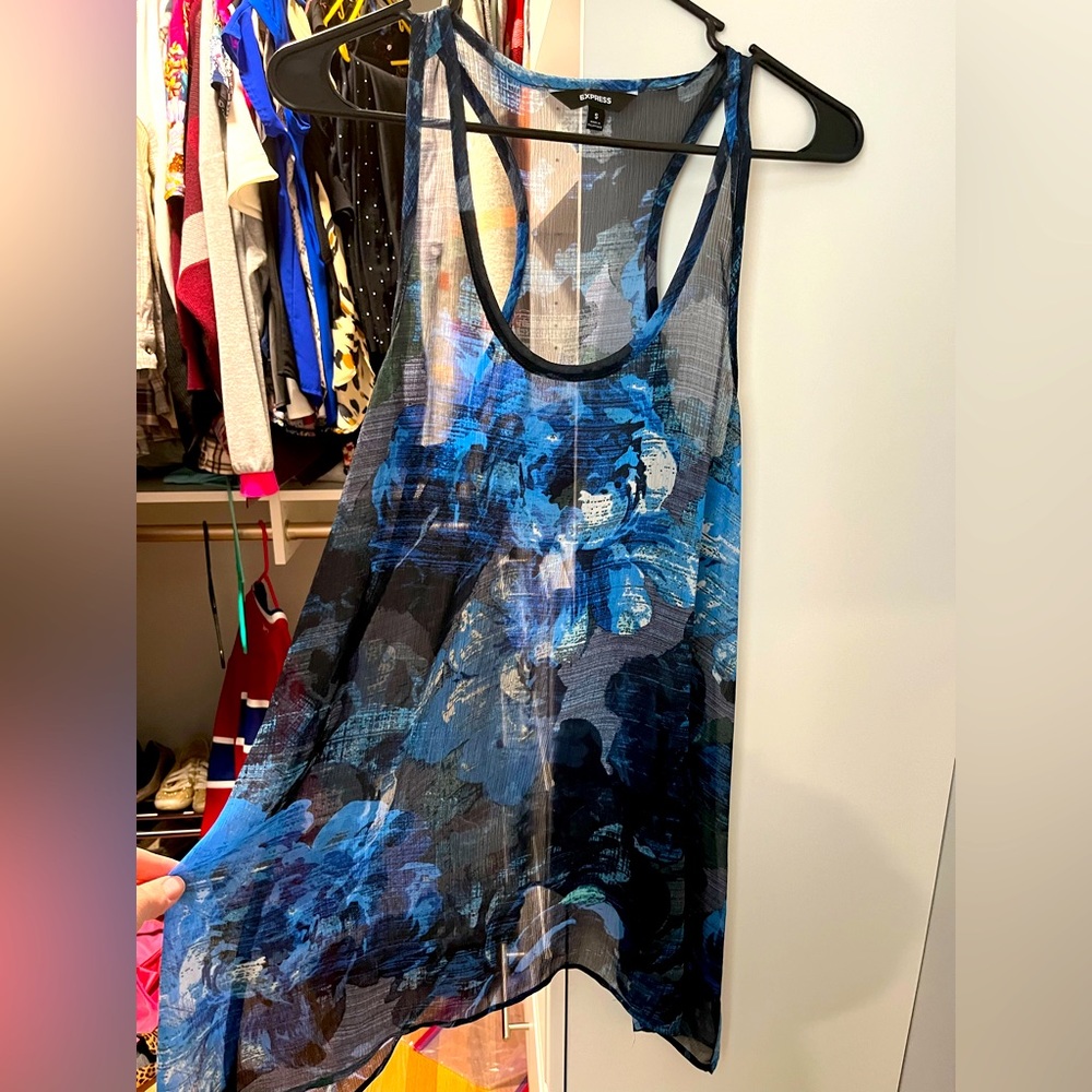 Express Chiron floral tank top